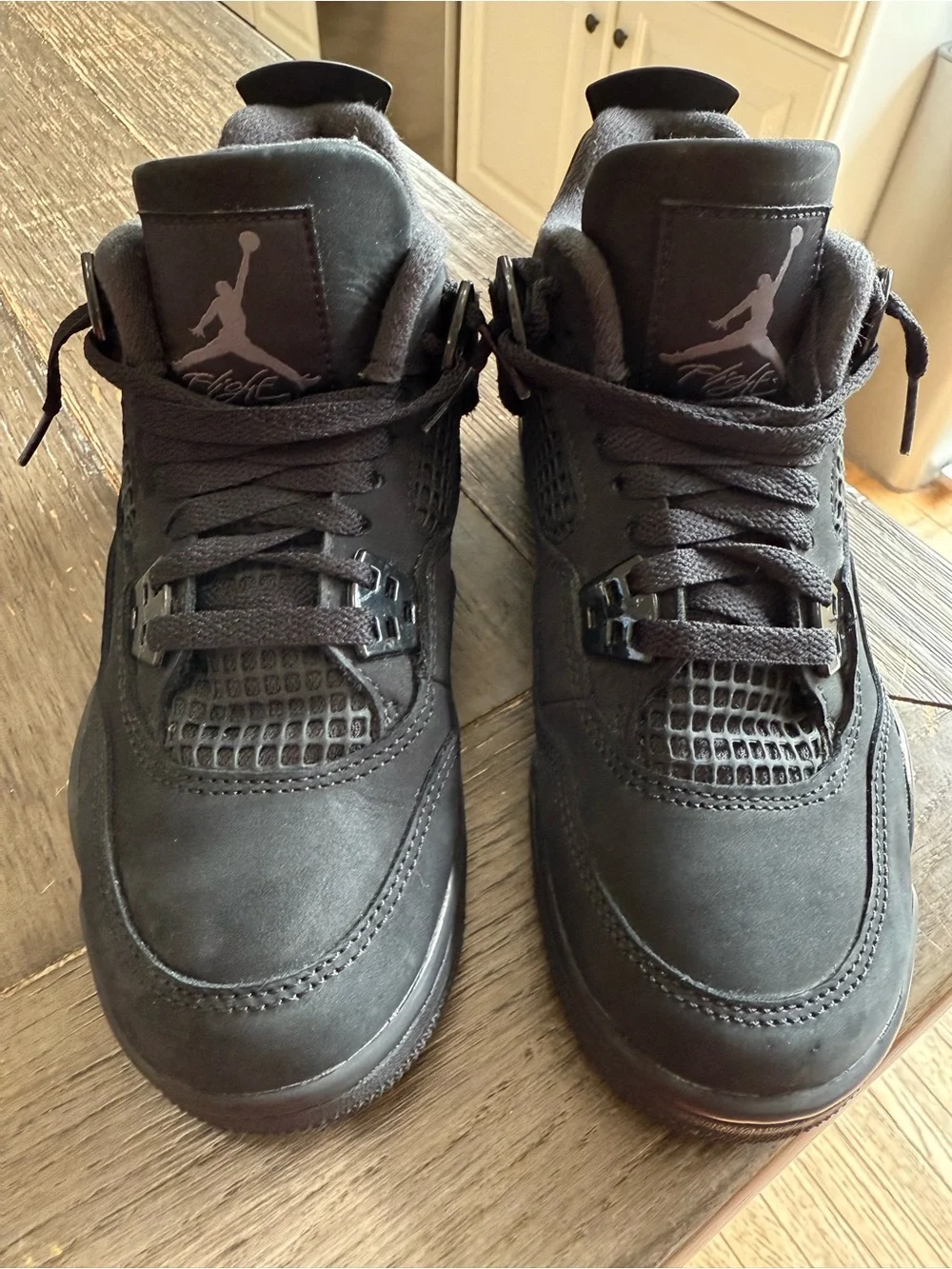Air Jordan Retro 4 Black Cat 4.5Y no box like new worn 1-2x